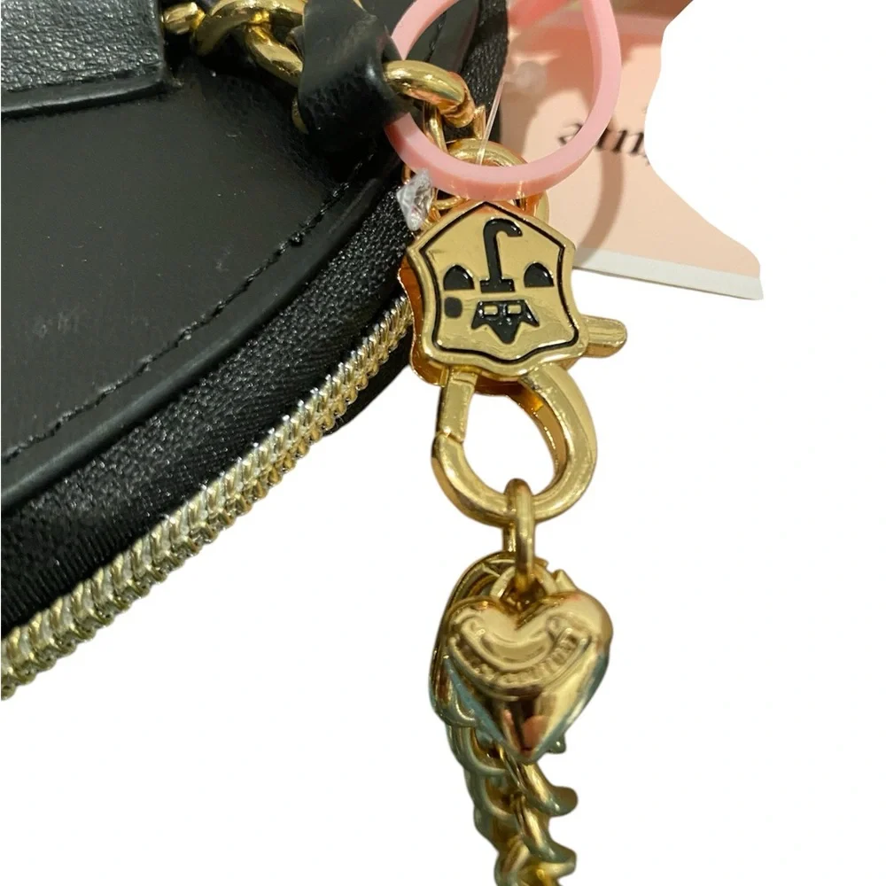 Juicy Couture Black Heart-Shaped belt Bag  NWT - Picture 3 of 4